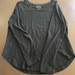 LOFT Vintage Soft long sleeve black tee